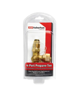 LP-POLTEE Suburban Mfg 4-Port Propane Tee-- Inlet: Female - Hose Connector