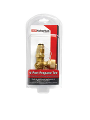 LP-POLTEE Suburban Mfg 4-Port Propane Tee-- Inlet: Female - Hose Connector