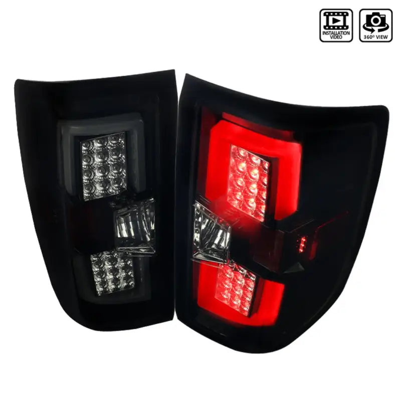 LT-SIV14BBLED-TM Spec-D Tunin Led Tail Lights - Glossy Black - Light Assembly