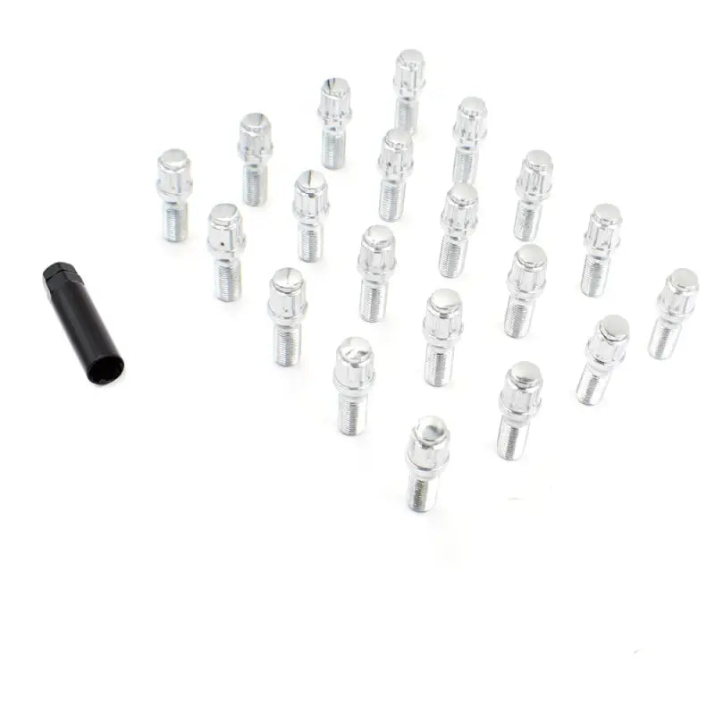 Lug Bolt 5 Kit; 14 Millimeter x 1.25 Thread Size; 60 Degree Conical; Spline Drive; Acorn Extra Long Duplex; 1.30 Inch