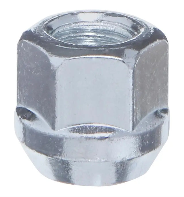 Lug Nut 12 Millimeter X 1.25 Thread Size; 60 Degree Conical Bulge; Acorn Open End; 0.83 Inch Overall Length; 13/16 Hex