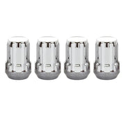 Keystone 65354 Lug Nut 12 Millimeter X 1.25 Thread Size; Conical Seat; Acorn Lug; Use With Alloy Wheels Only; 1.24 Inch Overall Length; Spine Drive; Requires 6 Spline Tool; Chrome Plated; Steel; Set Of 4; Requires Lug Nut Socket (See Required Parts)