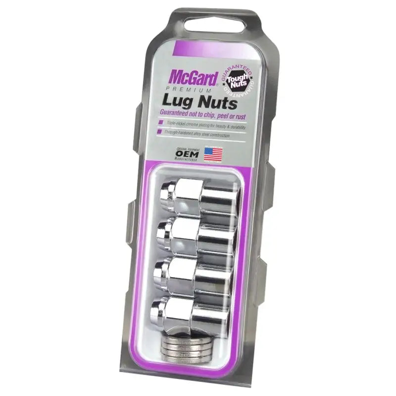 Lug Nut 12 Millimeter X 1.5 Thread Size; 0.746 Inch Regular Mag Shank With 1.06 Round Center Hole Washer; Extra Long