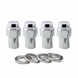 Lug Nut 12 Millimeter X 1.5 Thread Size; 0.746 Inch Regular Mag Shank With 1.06 Round Center Hole Washer; Extra Long