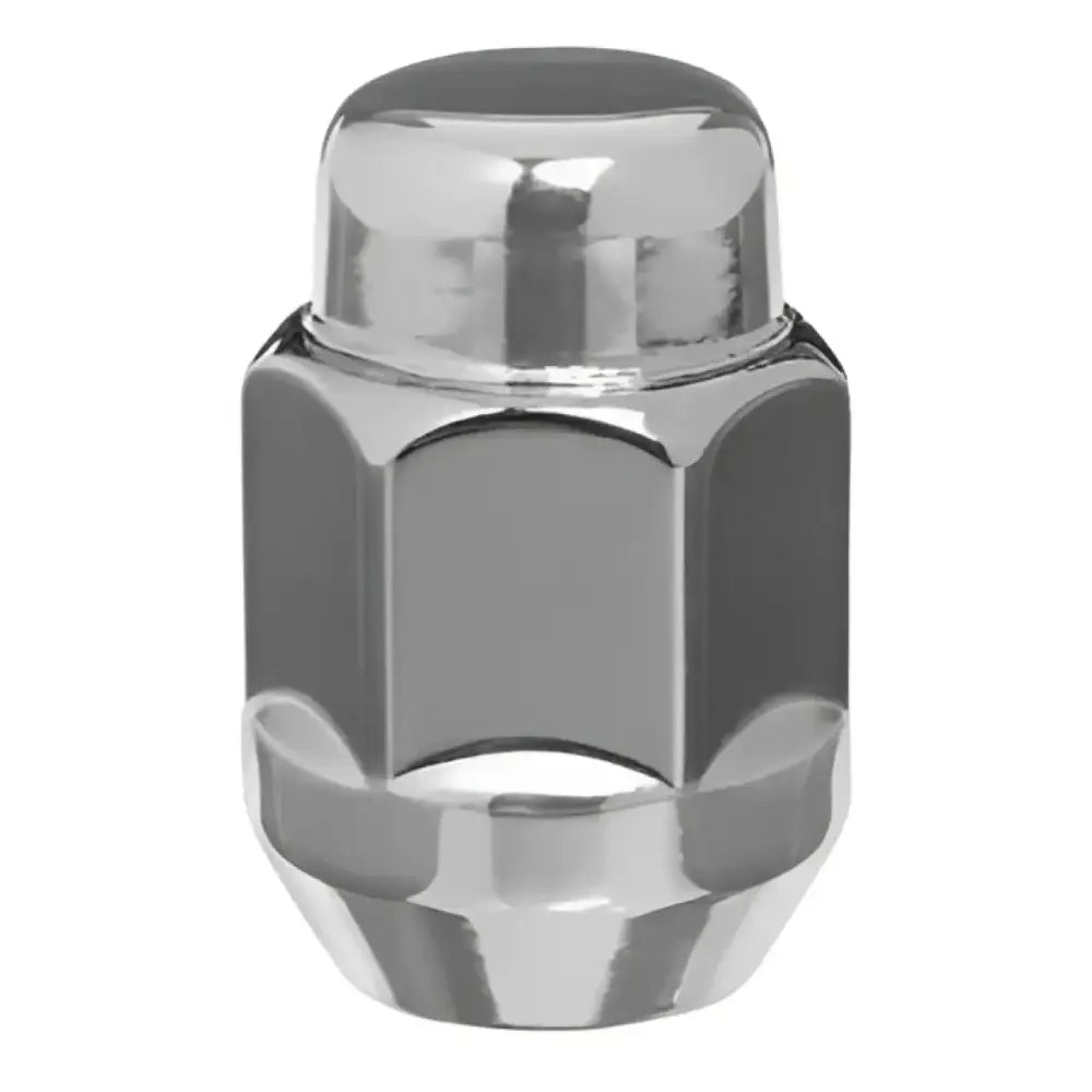 Chrome lug nut.
