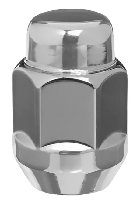 Chrome lug nut.