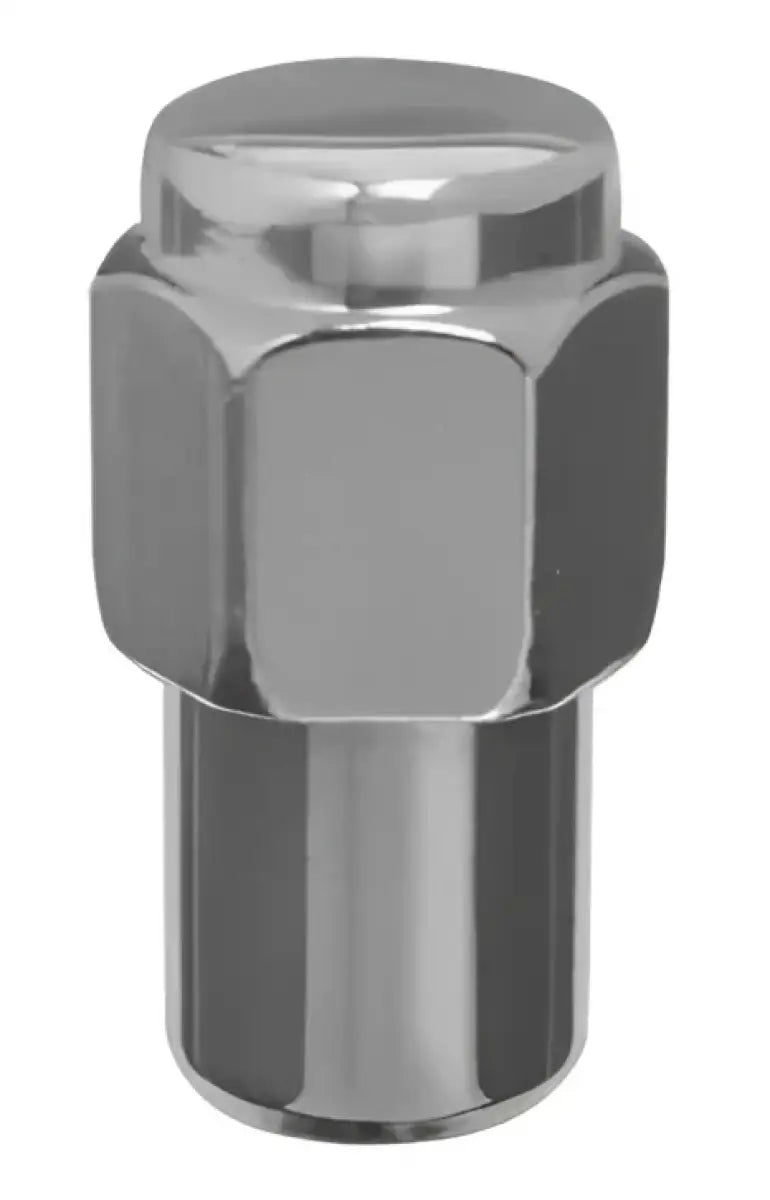 Chrome lug nut with 12 x 1.5 thread size and mag shank for car wheels