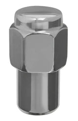 Chrome lug nut with 12 x 1.5 thread size and mag shank for car wheels
