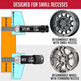 Lug Nut 14 Millimeter X 1.5 Thread Size; 60 Degree Conical; Spline Drive Open End Lug; 1.70 Inch Overall Length;