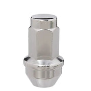 Lug Nut 14 x 2.0 Millimeter Thread Size; 60 Degree Conical; Acorn; 2.15 Inch Overall Length; 21 Millimeter Hex Size; Chrome Plated; Set Of 50 - RV and Auto Parts