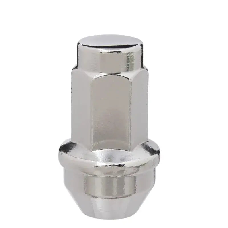 Lug Nut 14 x 2.0 Millimeter Thread Size; 60 Degree Conical; Acorn; 2.15 Inch Overall Length; 21 Millimeter Hex Size; Chrome Plated; Set Of 50 - RV and Auto Parts