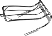 Chrome luggage rack on Bobtail Fender for a sleek look in your bike setup