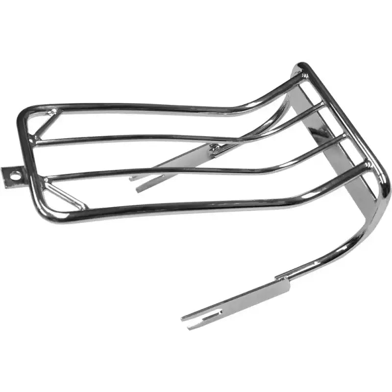 Chrome luggage rack on Bobtail Fender for a sleek look in your bike setup