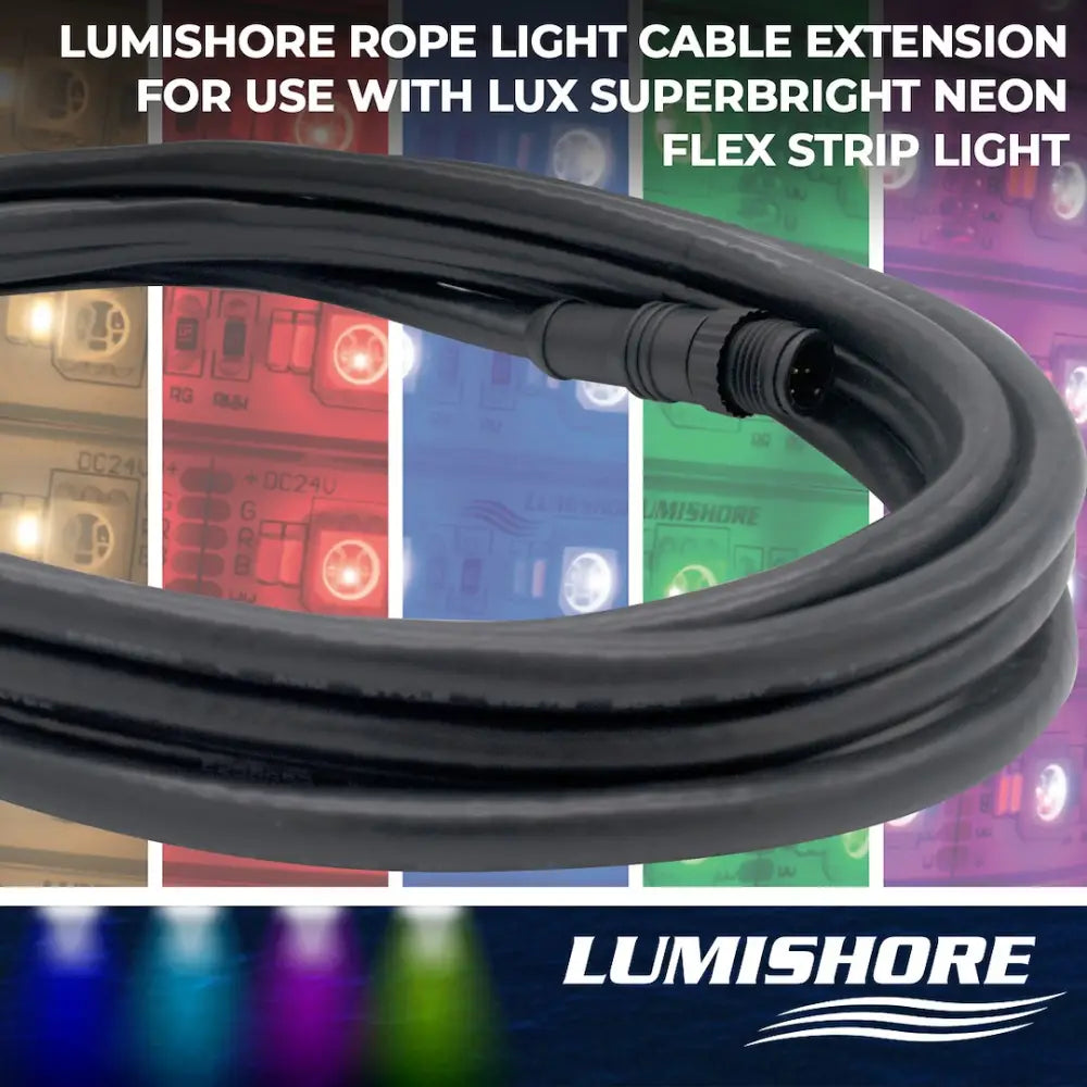 Lumishore US 60-0389 Rope Light Power Cable Extension - LED