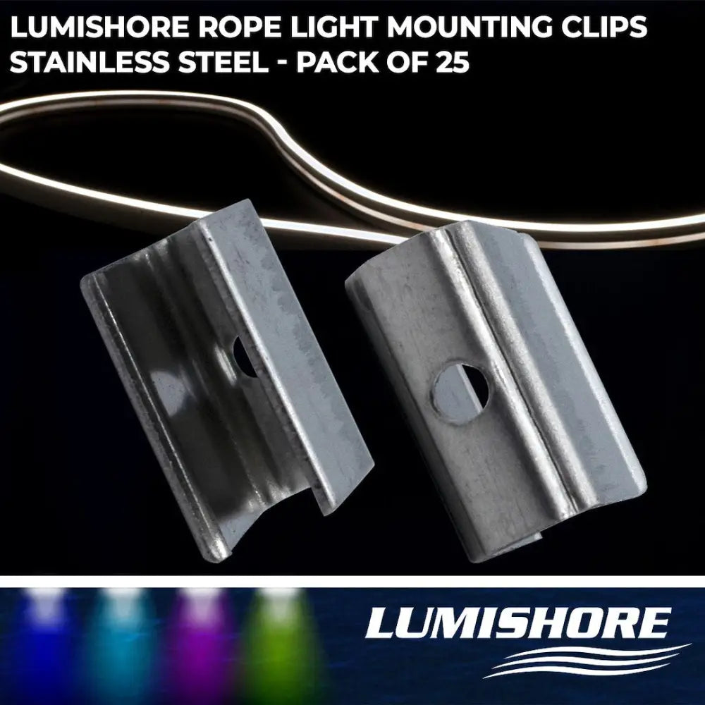 Lumishore US CE Certified Rope Light Mounting Clip 60-0514 - Eclipse Flex Bracket