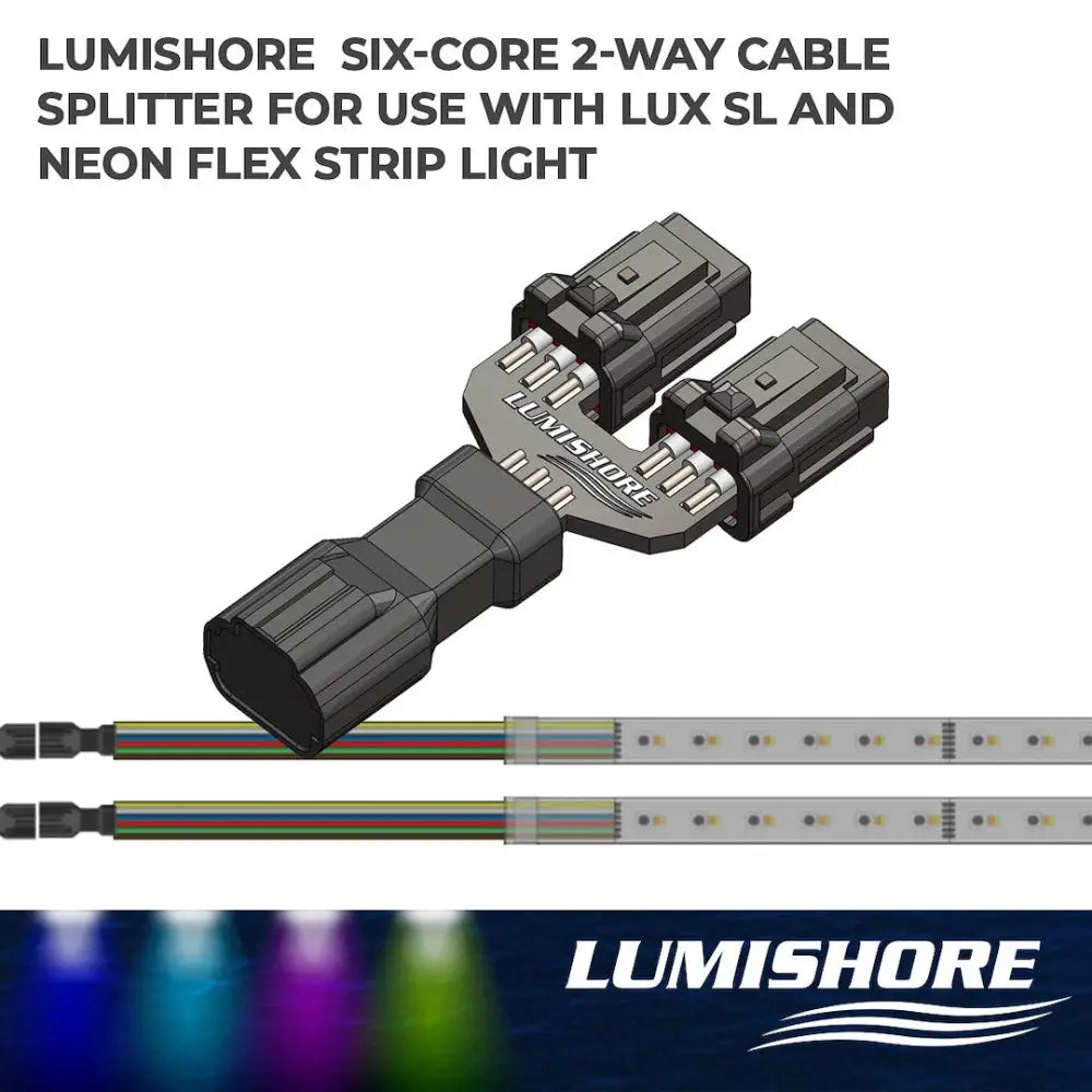 Lumishore US Engineered To High Standards Cable Adapter 010-14465-00 - LUX- SL Flex 2-WAY Cbl Split