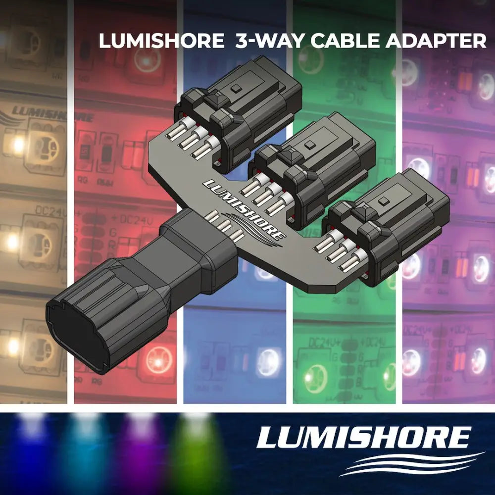 Lumishore US Engineered To High Standards Cable Adapter 010-14466-00 - LUX- SL Flex 3-WAY Cbl Split