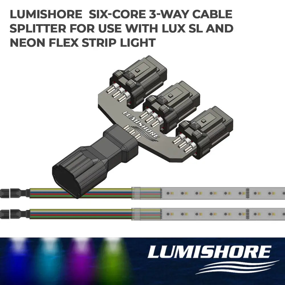 Lumishore US Engineered To High Standards Cable Adapter 010-14466-00 - LUX- SL Flex 3-WAY Cbl Split