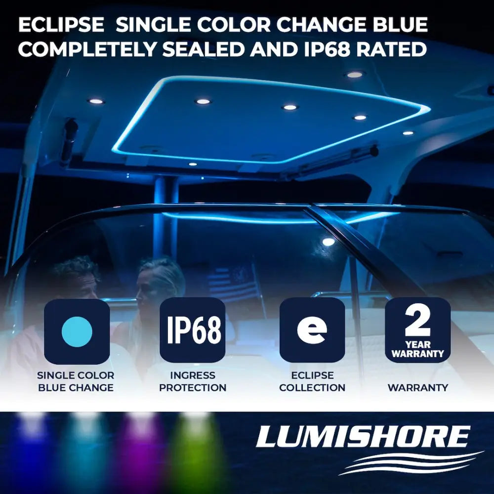 Lumishore US UV Resistant Rope Light 60-0511-2500 - Blue Eclipse Flex SNL100