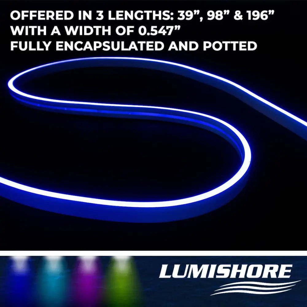 Lumishore US UV Resistant Rope Light 60-0511-2500 - Blue Eclipse Flex SNL100