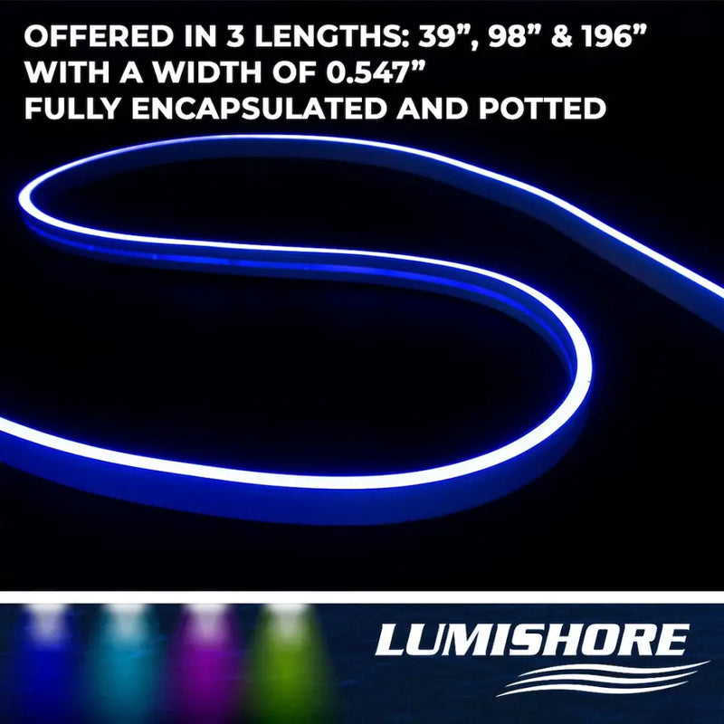 Lumishore US UV Resistant Rope Light 60-0511-2500 - Blue Eclipse Flex SNL100