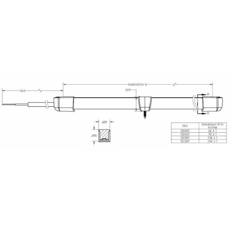 Lumitec CE Certified Rope Light 101641 - Moray Flex FT. Rgbw