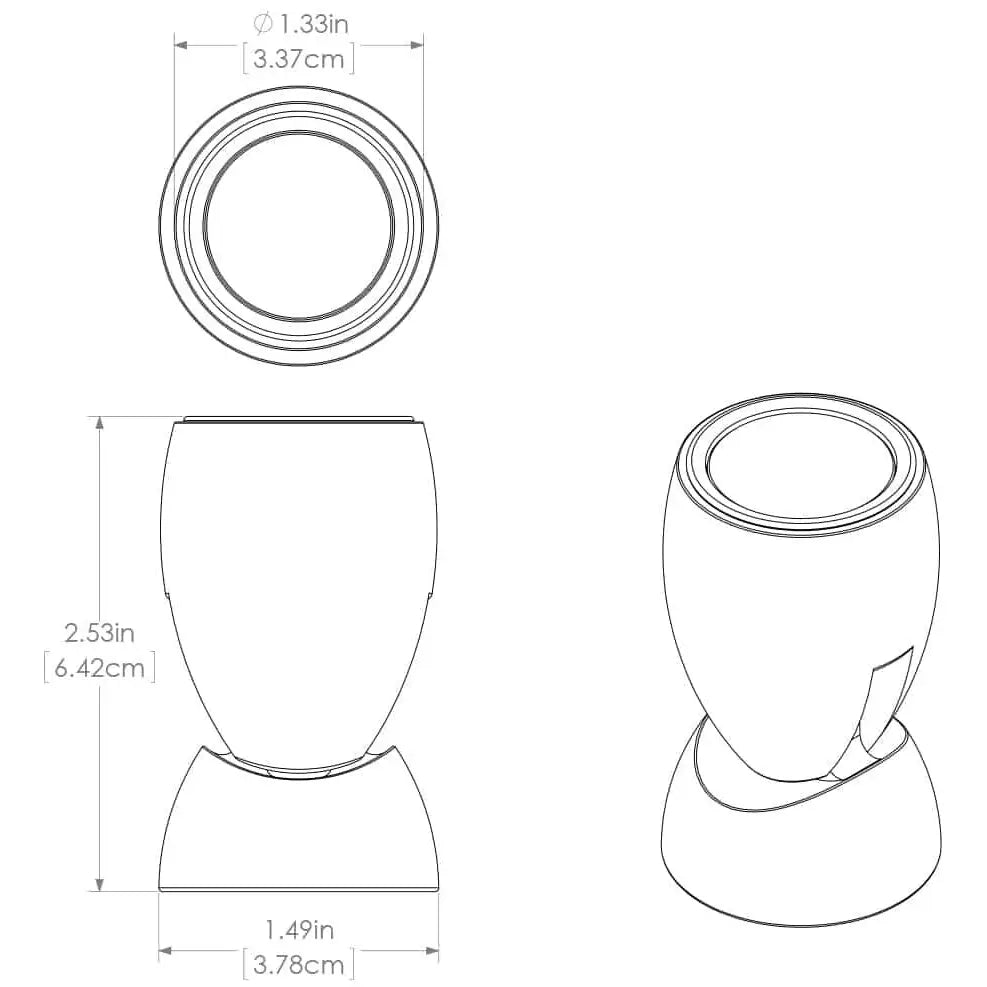 Lumitec Easy To Install Spotlight 111808 - Red Blue Gai Bralum 3C 5K Whtdim