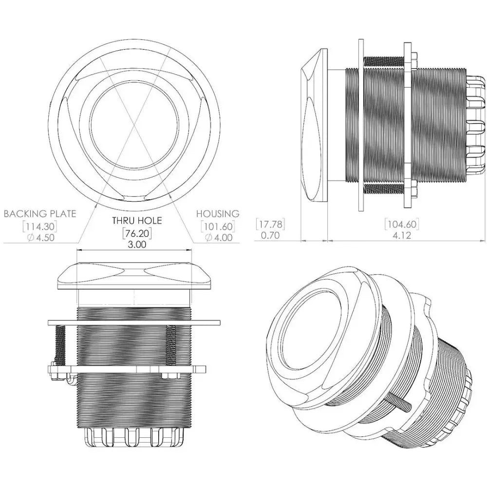 Lumitec Meets European Conformity Standards Boat Underwater Light 101449 - Typhoon Rgbw