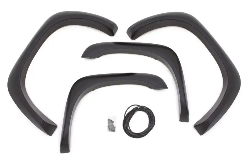 Black fender flare kit for Dodge Ram with ex-extrawide style from Lund Elite Series