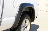 White truck rear quarter panel with Lund ex-extrawide style fender flares for Dodge Ram