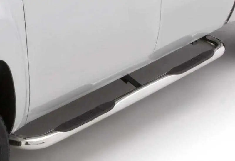LUND Lund 04-08 Ford F-150 SuperCab (Excl. 04 Heritage) 3in. Round Bent SS Nerf Bars - Polished