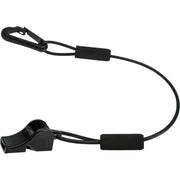 LVW-17 BLK Floating Whistle W/Lanyard (Black)