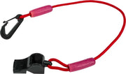 LVW-17 RED Floating Whistle W/Lanyard (Red)