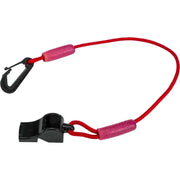 LVW-17 RED Floating Whistle W/Lanyard (Red)