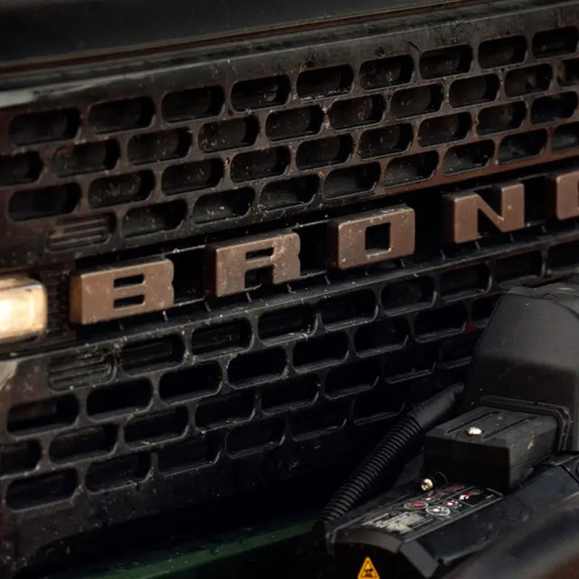 M-1447-BLBR Ford 2021+ Bronco Grille Lettering Overl