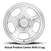 M.T. Wheel Classic Step Lip Design 276991 - 17X12 5X5 4.25 MT Canyon Polished