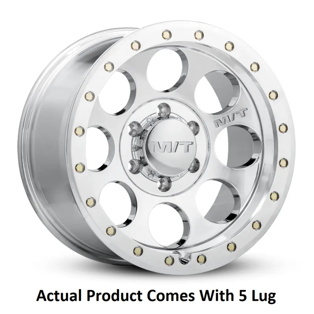 M.T. Wheel Modern Low Profile Cap Design 274240 - 17X9 5X5.5 4.53 MT Classic Pro Poli
