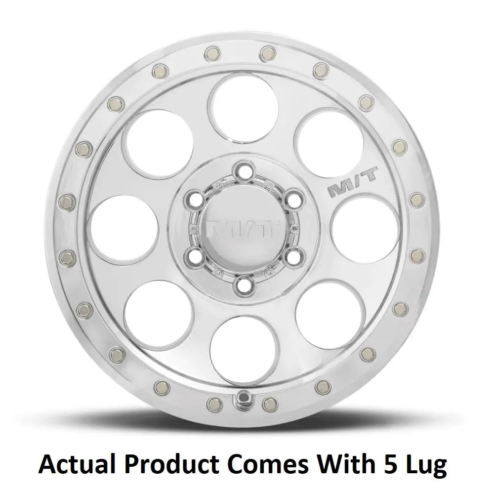M.T. Wheel Modern Low Profile Cap Design 274240 - 17X9 5X5.5 4.53 MT Classic Pro Poli