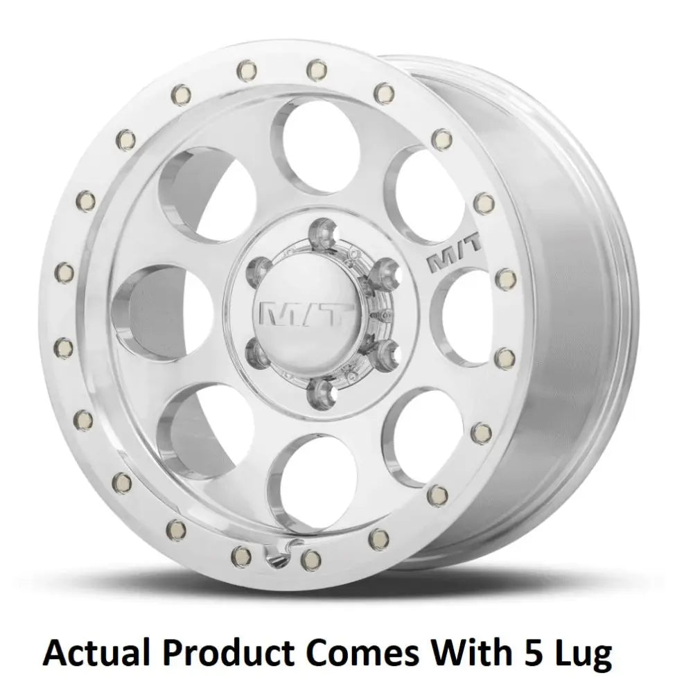 M.T. Wheel Modern Low Profile Cap Design 274240 - 17X9 5X5.5 4.53 MT Classic Pro Poli