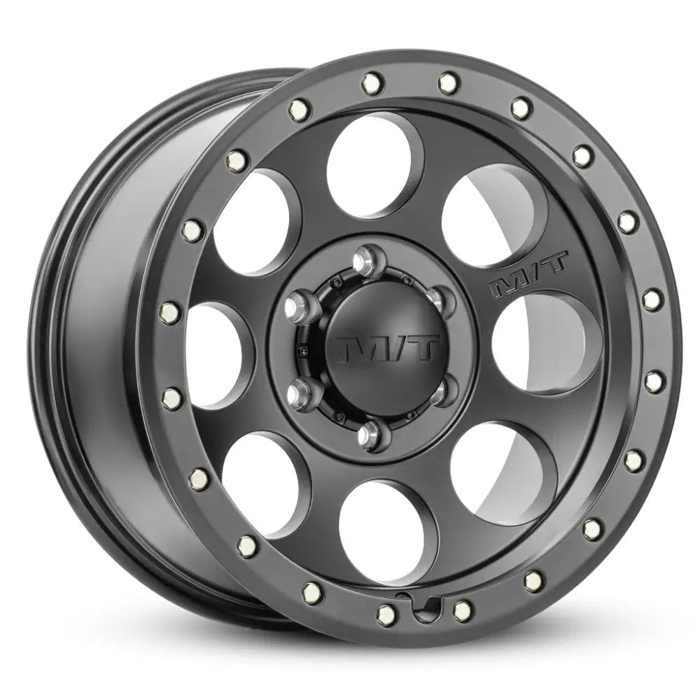 M.T. Wheel Modern Low Profile Cap Design 274467 - Black 17X9 6X5.5 MT Classic Pro