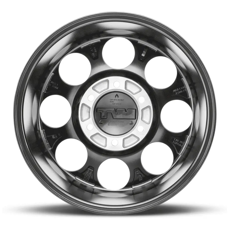 M.T. Wheel Modern Low Profile Cap Design 274467 - Black 17X9 6X5.5 MT Classic Pro