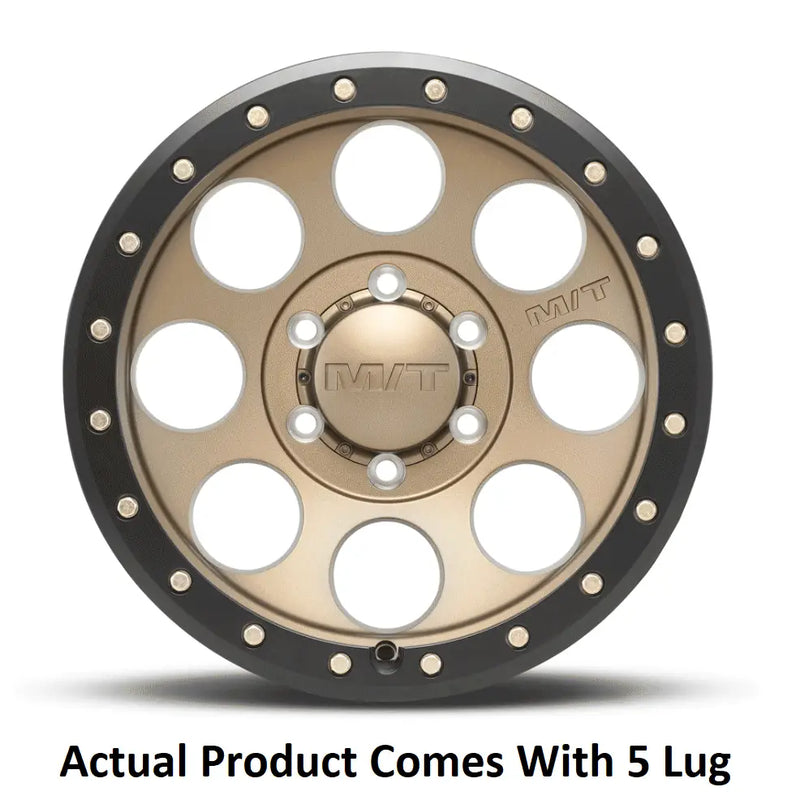 M.T. Wheel Modern Low Profile Cap Design 274478 - Bronze 17X9 5X5 4.53 MT Classic Pro