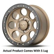 M.T. Wheel Modern Low Profile Cap Design 274497 - Bronze 18X9 5X5 4.53 MT Classic Pro