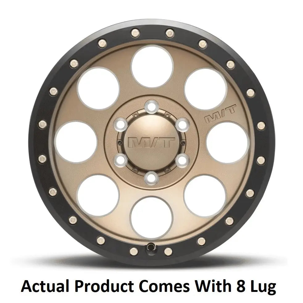 M.T. Wheel Modern Low Profile Cap Design 274503 - Bronze 18X9 8X6.5 MT Classic Pro