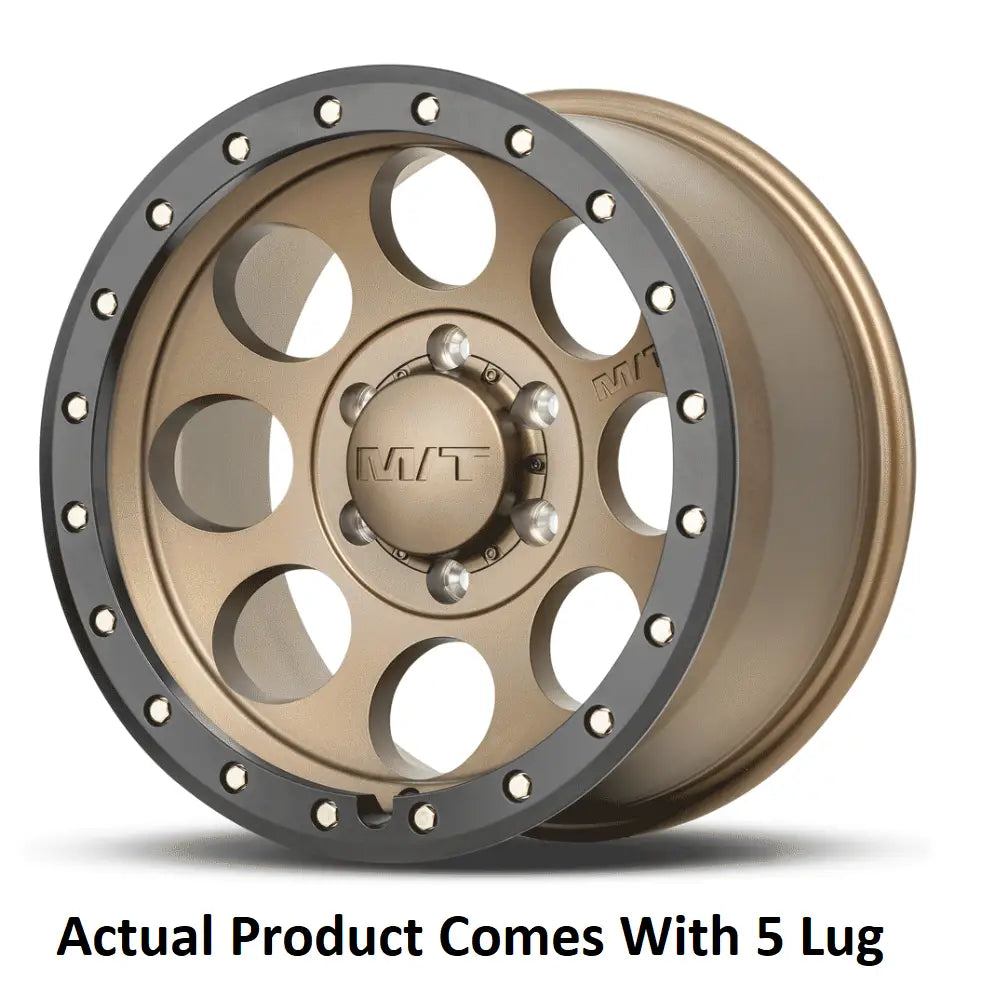M.T. Wheel Modern Low Profile Cap Design 274506 - Bronze 20X9 5X5 MT Classic Pro
