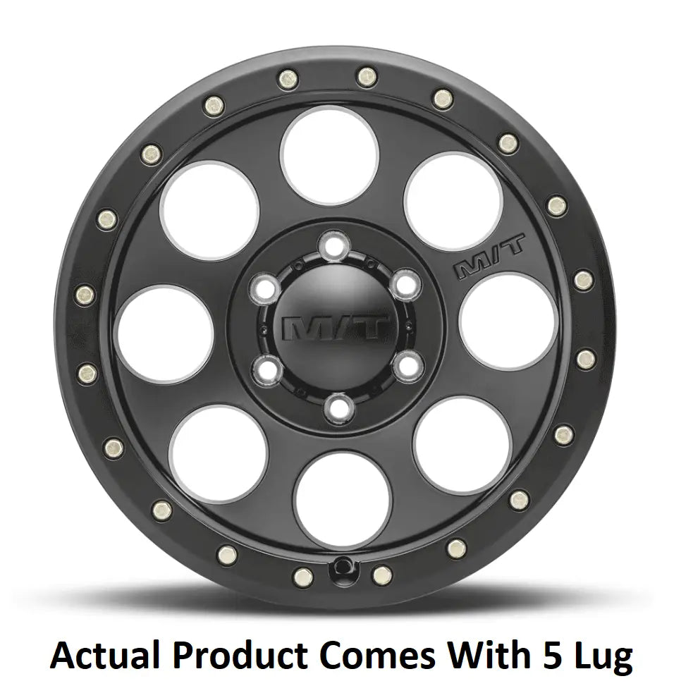 M.T. Wheel Modern Low Profile Cap Design 274521 - Black 18X9 5X5 4.53 MT Classic Pro