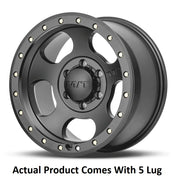 M.T. Wheel Modern Low Profile Cap Design 274523 - Black 17X9 5X5.5 4.53 MT Canyon Pro