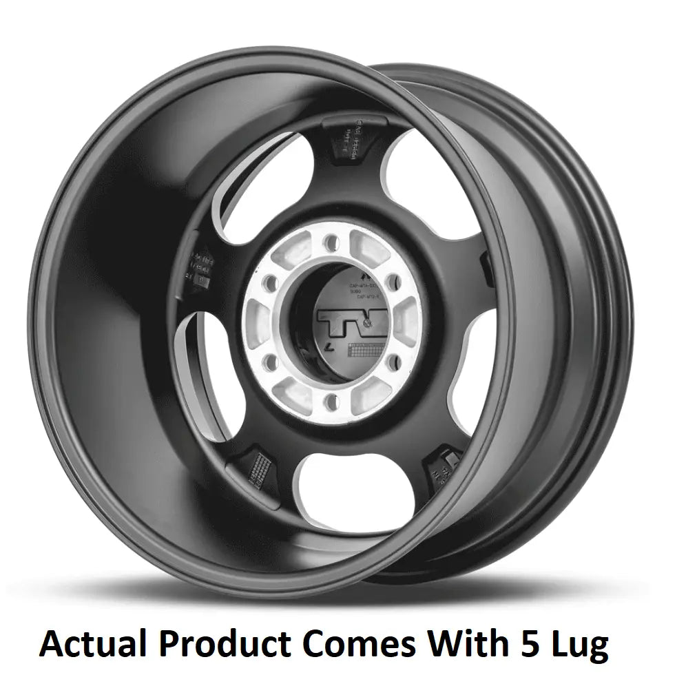 M.T. Wheel Modern Low Profile Cap Design 274523 - Black 17X9 5X5.5 4.53 MT Canyon Pro