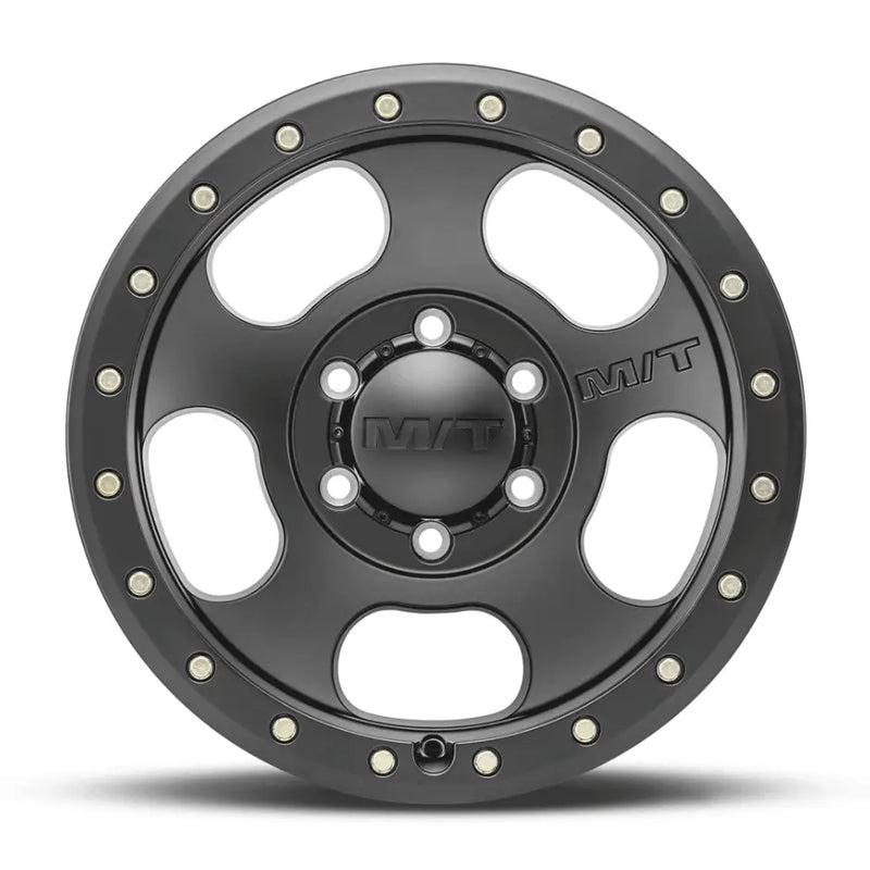 M.T. Wheel Modern Low Profile Cap Design 274526 - Black 17X9 6X135 4.53 MT Canyon Pro