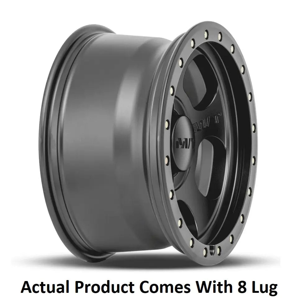 M.T. Wheel Modern Low Profile Cap Design 274530 - Black 17X9 8X170 MT Canyon Pro